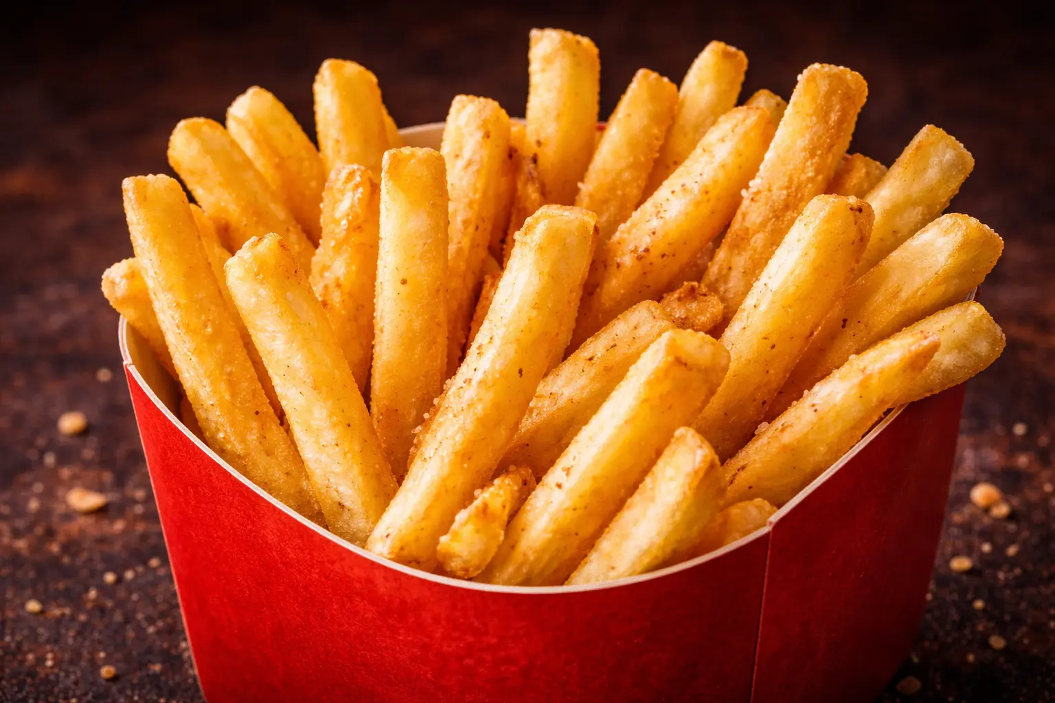 Golden seasoned fries